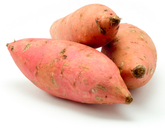 Sweet potatoes contain sugar and fibre